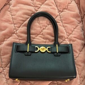 Versace Medusa Small Belted Leather Tote